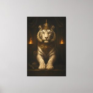 Royal White Tiger • Luxury Fine Art Canvas
