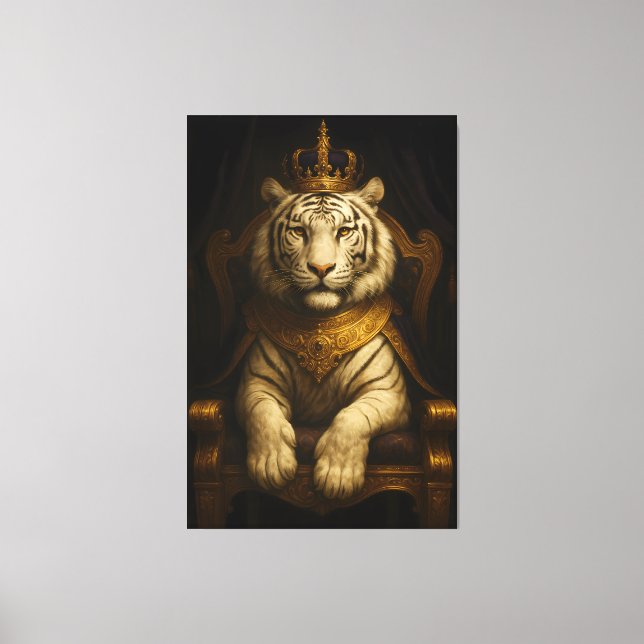 Royal White Tiger • Luxury Fine Art Canvas (Front)