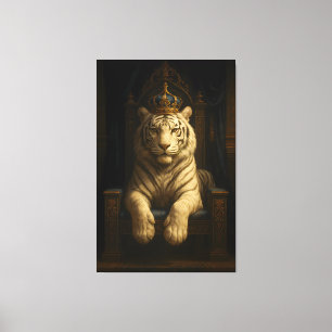 Royal White Tiger • Luxury Fine Art Canvas