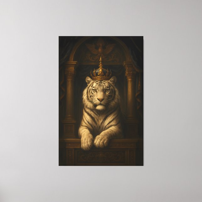 Royal White Tiger • Luxury Fine Art Canvas (Front)