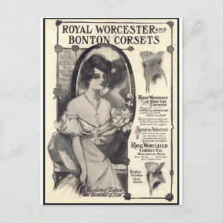 royal worcester corsets postcard
