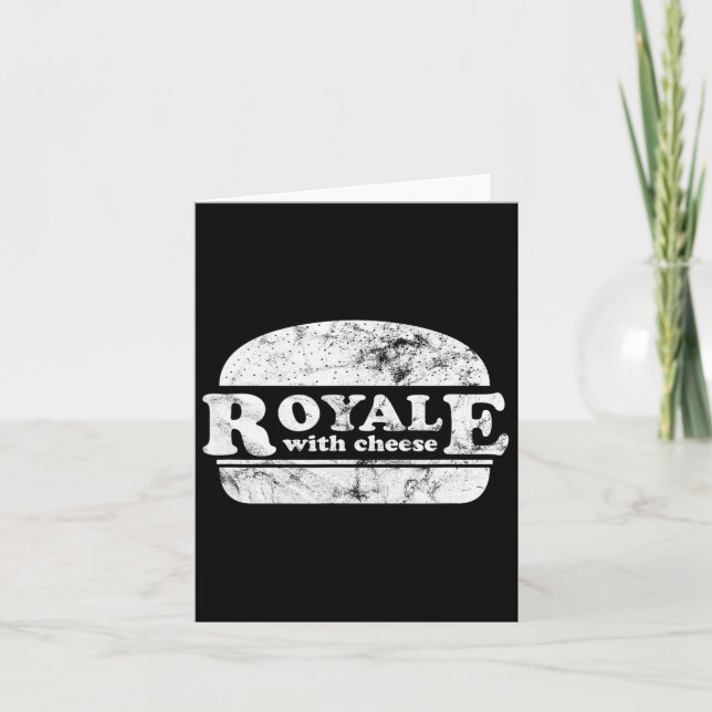 Royale With Cheese Burger Lover 1  Card (Front)