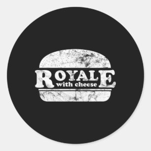 Royale With Cheese Burger Lover 1 Classic Round Sticker