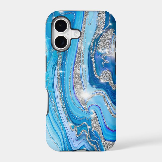 Royally Blue Agate iPhone 11 Cases (Back)