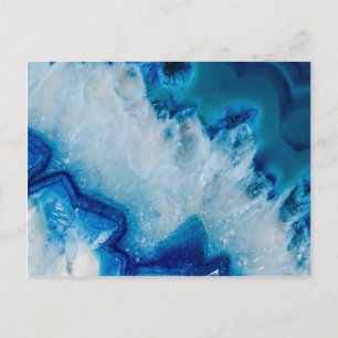 Royally Blue Agate Postcard
