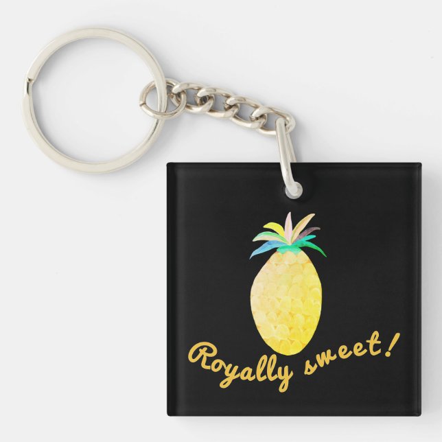 Royally Sweet Colourful Summer Fruit Keychain (Front)