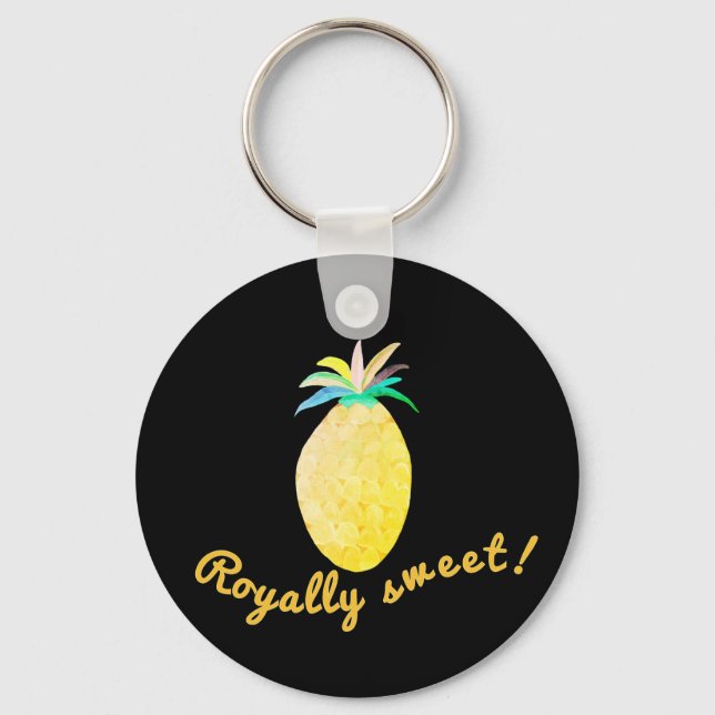 Royally Sweet Colourful Summer Fruit Keychain (Front)