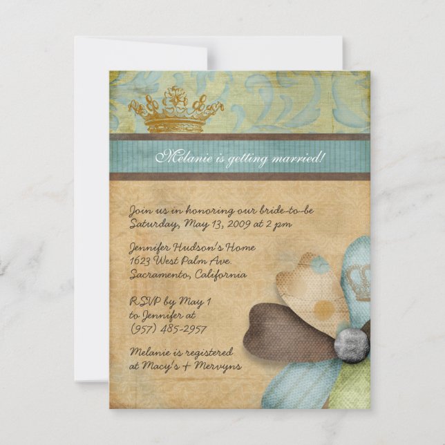 Royalty Bridal Shower Invitations (Front)
