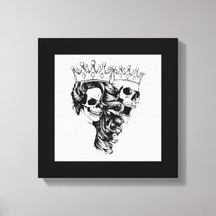Royalty Made King & Queen Stretched Canvas Print