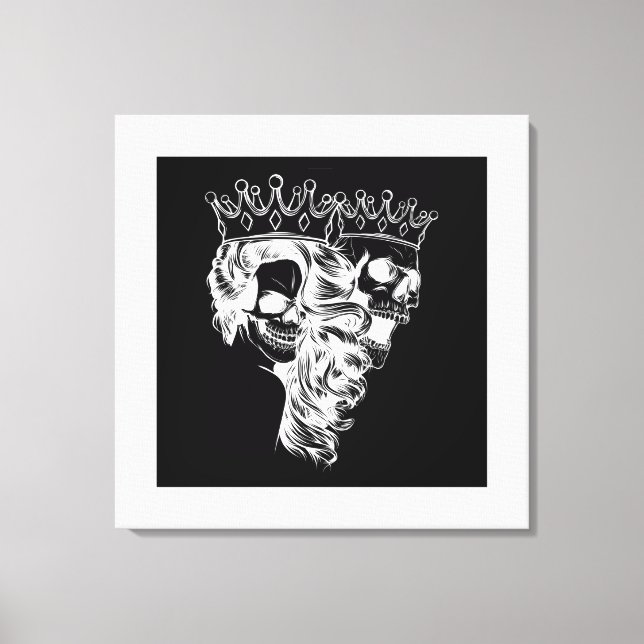 Royalty Made King & Queen Stretched Canvas Print (Front)