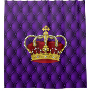 Royalty Queen's Crown & Royal Purple Faux Pin Tuck