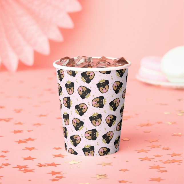 Royalty Rottweiler Dog Paper Cups (Insitu)