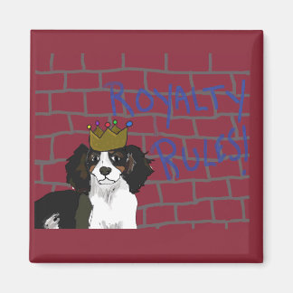 Royalty Rules - King Cavalier 2 Inch Square Magnet