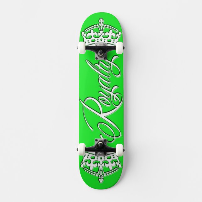Royalty Skateboard Deck Green (Front)