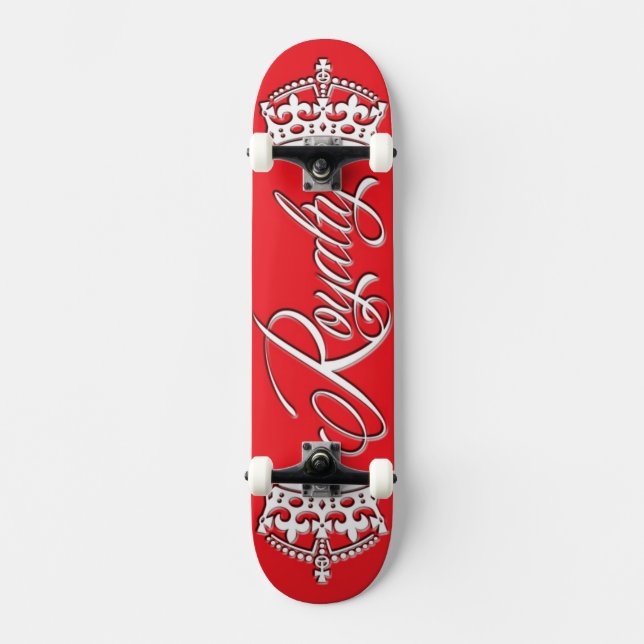 Royalty Skateboard Deck Red (Front)