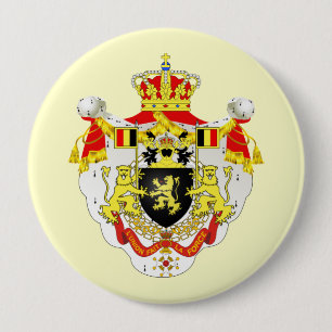 Royaume de Belgique , Belgium 4 Inch Round Button