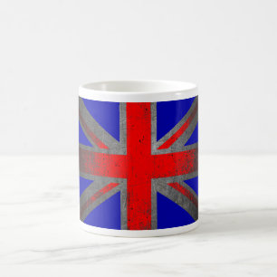 Royaume-Uni neon grunge drapeau café tasse