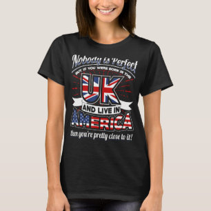 Royaume-Uni USA Drapeau T-shirt Personne n'est par