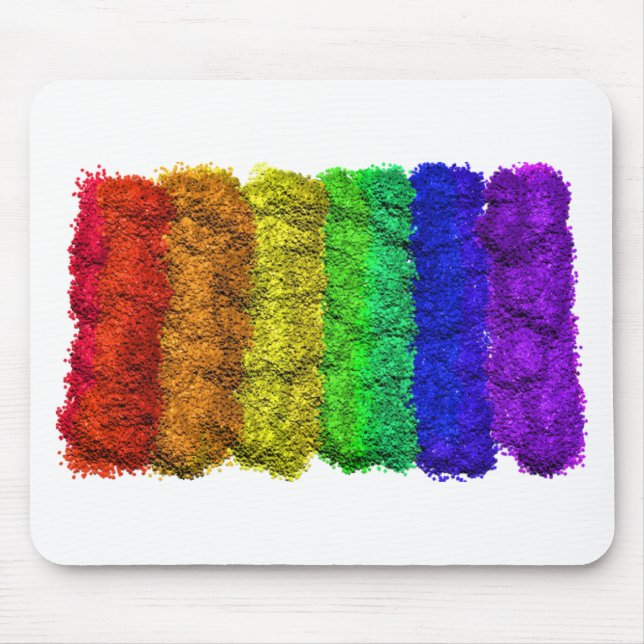 ROYGBIV Shimmering Rainbow Mouse Pad (Front)