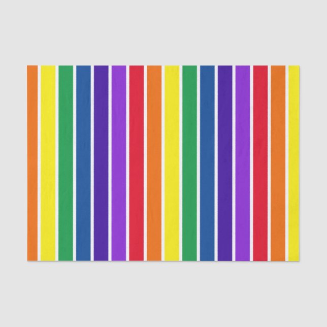 ROYGBIV Striped  Tissue Paper (Front)
