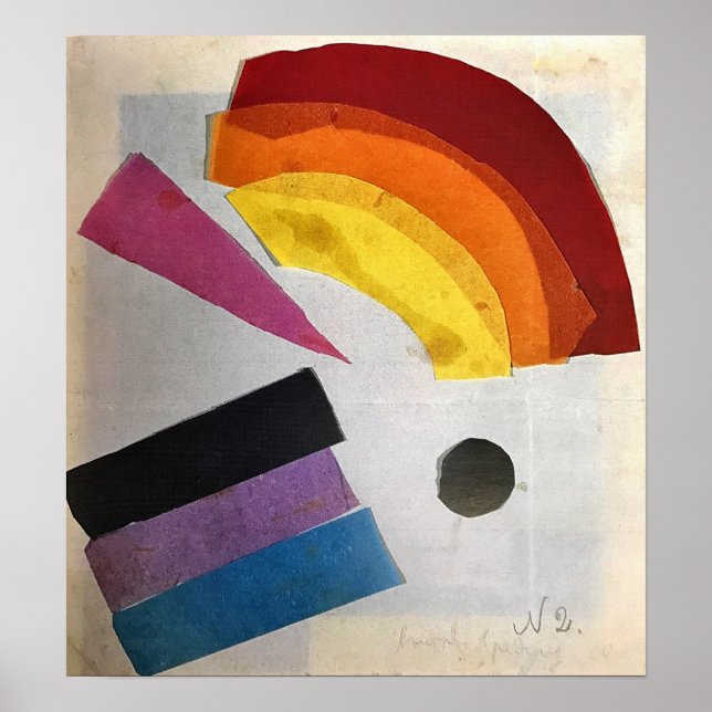 Rozanova - Non-Objective Composition 1915 Poster (Front)