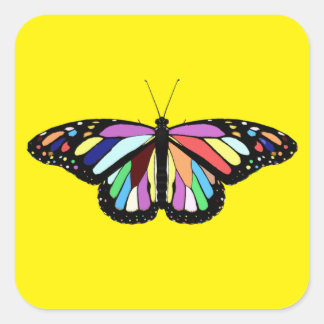 RP colourful butterfly Square Sticker