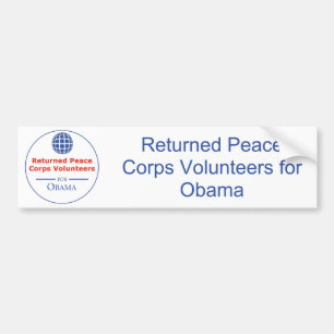 RPCVS For Obama Bumper Sticker