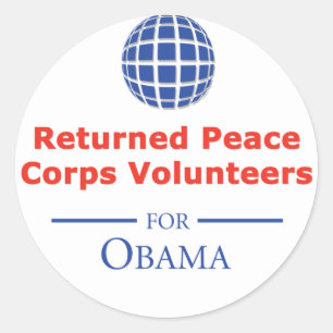 RPCVS For Obama Stickers