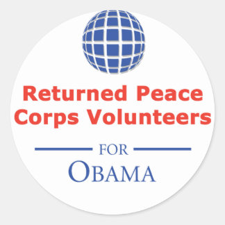 RPCVS For Obama Stickers