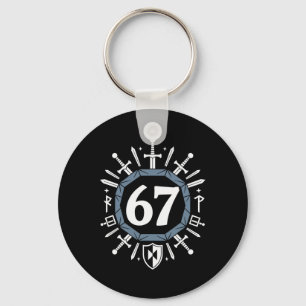 Rpg 67 Number 6 7 Meme Six Seven Students Video Ga Keychain