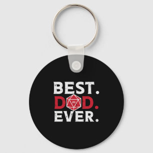 Rpg Best Dad Ever Funny Gamer Daddy Papa Men Keychain