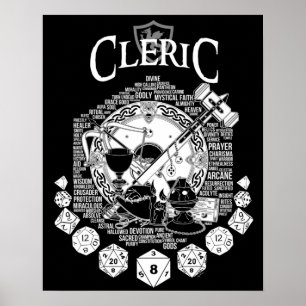 RPG Class Series Cleric White Version Poster