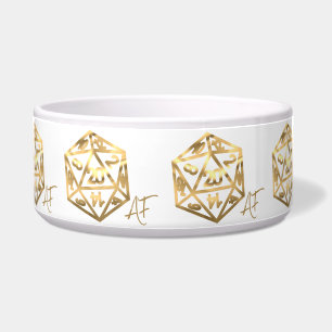 RPG Crit AF   Gold Fantasy Tabletop PnP Gamer Dice