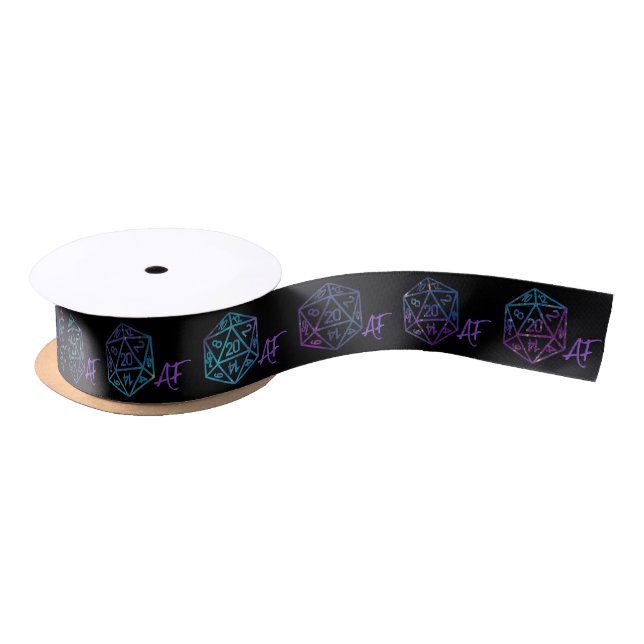 RPG Crit AF | Nebula Fantasy Tabletop Gamer Dice Satin Ribbon (Spool)