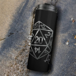 RPG Crit AF Retro Tabletop PnP Role Player Dice Thermal Tumbler