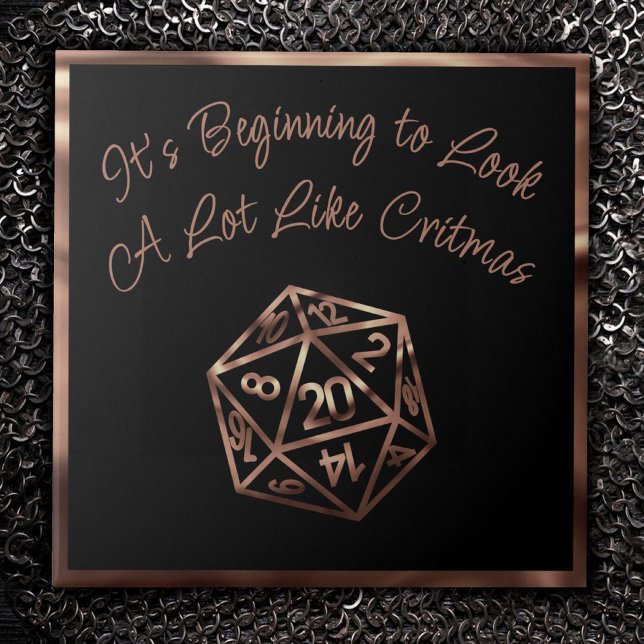 RPG Critmas | Copper Fantasy Tabletop Gamer Dice Tile (Creator Uploaded)