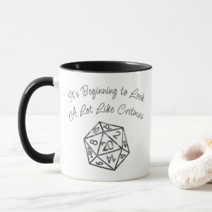 RPG Critmas   Fantasy Tabletop Retro Gamer Dice Mug