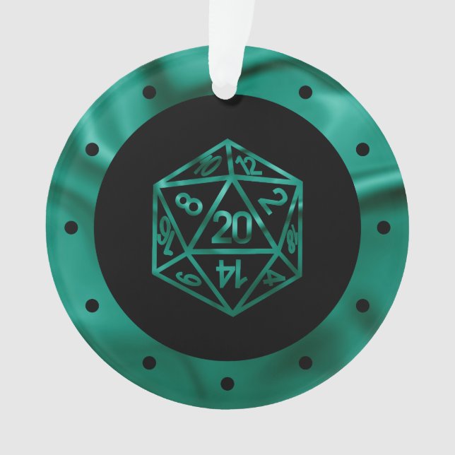 RPG Critmas | Teal Green Tabletop Role Player Dice (devant)