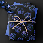 RPG Dice | Blue Old School Tabletop PnP Roleplayer Wrapping Paper Sheet<br><div class="desc">GEEK CHIC GAMER! Novelty RPG wrapping papers are also ideal for ephemera diy furniture decoupage, or home decor do-it-yourself projects. It's GAME ON! so choose your weapon and roll initiative! Perfect for any old school tabletop pen/pencil and paper (PnP) fantasy role player, the design features a seamless pattern of 20-sided...</div>