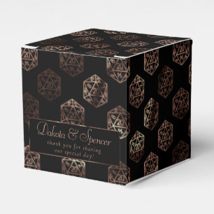 RPG Dice Copper Fantasy Tabletop Gamer Custom Favor Box
