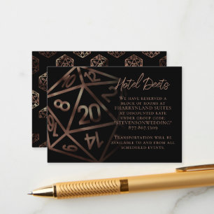 RPG Dice   Copper Fantasy Tabletop Gamer Details Enclosure Card