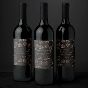 RPG Dice   Copper Tabletop Roleplayer Thank You Wine Label