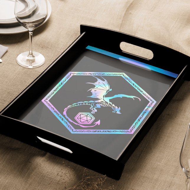 RPG Dice Dragon | Holo Retro Tabletop Role Player Tissue Paper (Creator Uploaded)