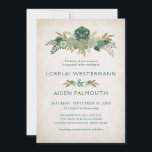 RPG Dice Gamer Wedding Invitation<br><div class="desc">Straight from the dungeon, but with a pretty bohemian flair, this design lets you be the game master of your big day. Featuring a D20 dice with floral embellishments, this design is perfect for your rpg gamer wedding or DND wedding. Order your printed invitations and party supplies or download your...</div>