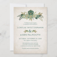 RPG Dice Gamer Wedding Invitation