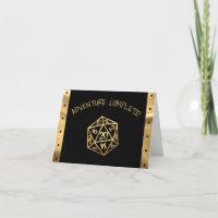 RPG Dice | Gold Fantasy Retro Tabletop PnP Gamer