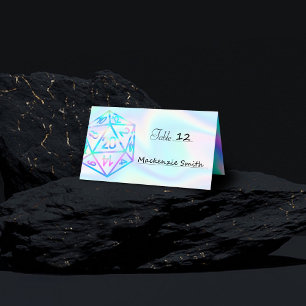 RPG Dice   Holo Old School Tabletop PnP Roleplayer Place Card