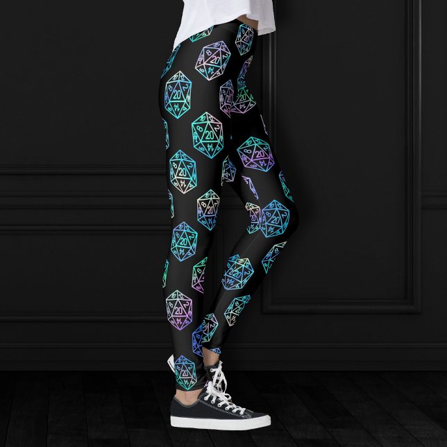 RPG Dice | Holo Old School Tabletop Role Player Leggings (Creator Uploaded)