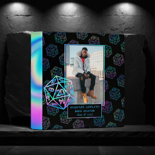 RPG Dice   Holo Tabletop Role Player Graduation Binder