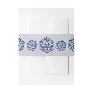 RPG Dice   Nebula Fantasy Retro Tabletop PnP Gamer Invitation Belly Band